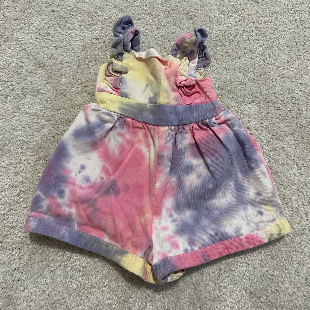 Tie dye romper for baby